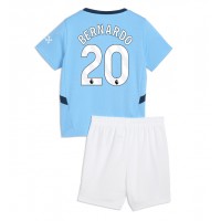 Maglia Calcio Manchester City Bernardo Silva #20 Prima Divisa Bambino 2024-25 Manica Corta (+ pantaloncini)